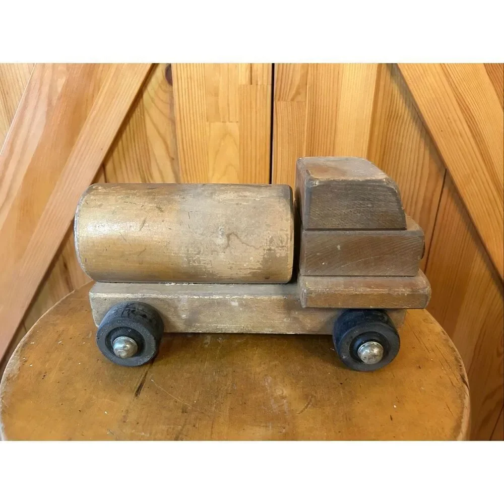 Vintage Wooden Toy Gas Truck Community Playthings (5240)